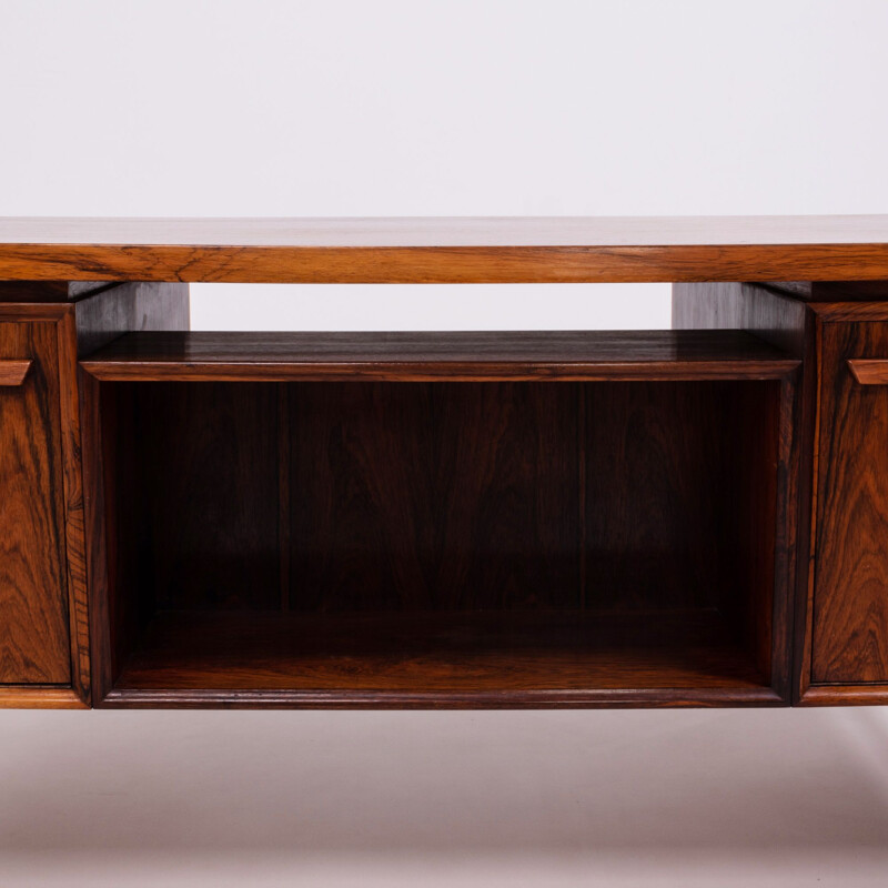 Vintage rosewood desk with storage options 1960s