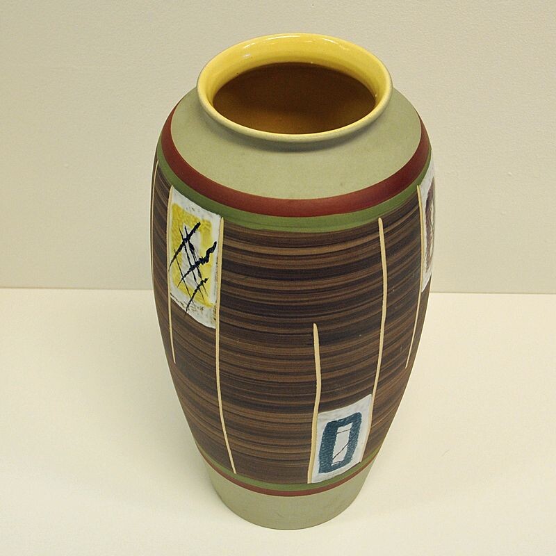 Vintage ceramic vase by Eduard Bay- W, Germany 1961