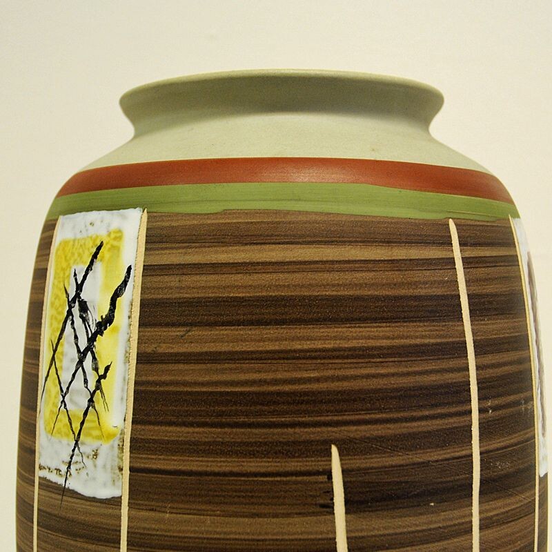 Vintage ceramic vase by Eduard Bay- W, Germany 1961