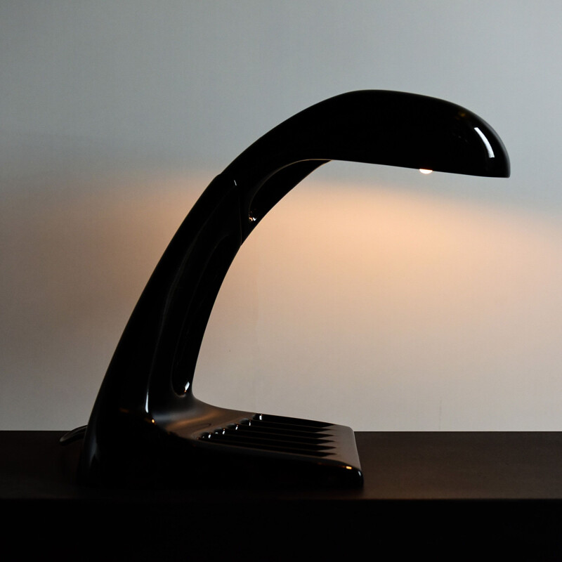 Lampe de bureau vintage dans le style de Luigi Colani, 1970