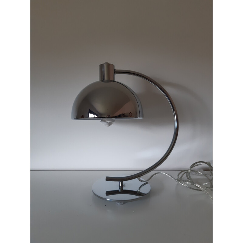 Chrome vintage table lamp