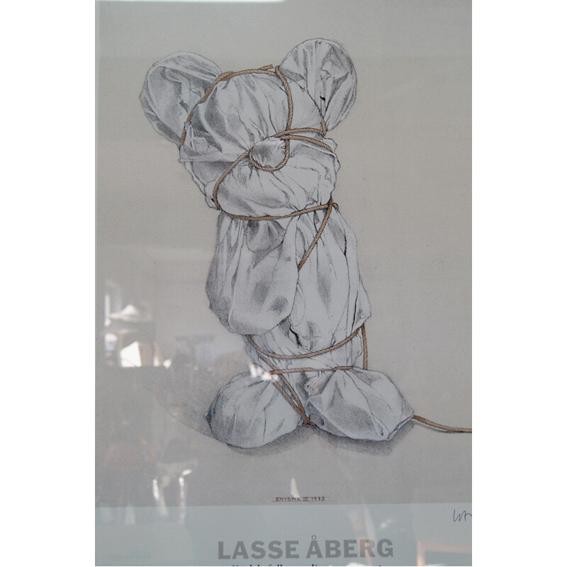 Lithographie vintage de Lasse Aberg, 1991 