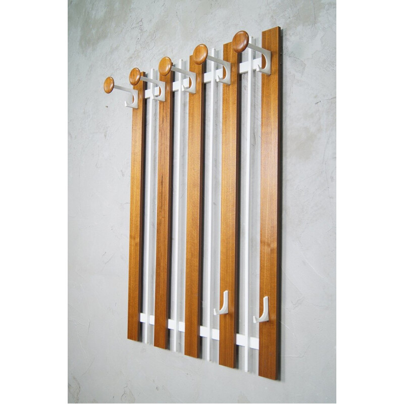 Teak vintage coat rack, 1960s