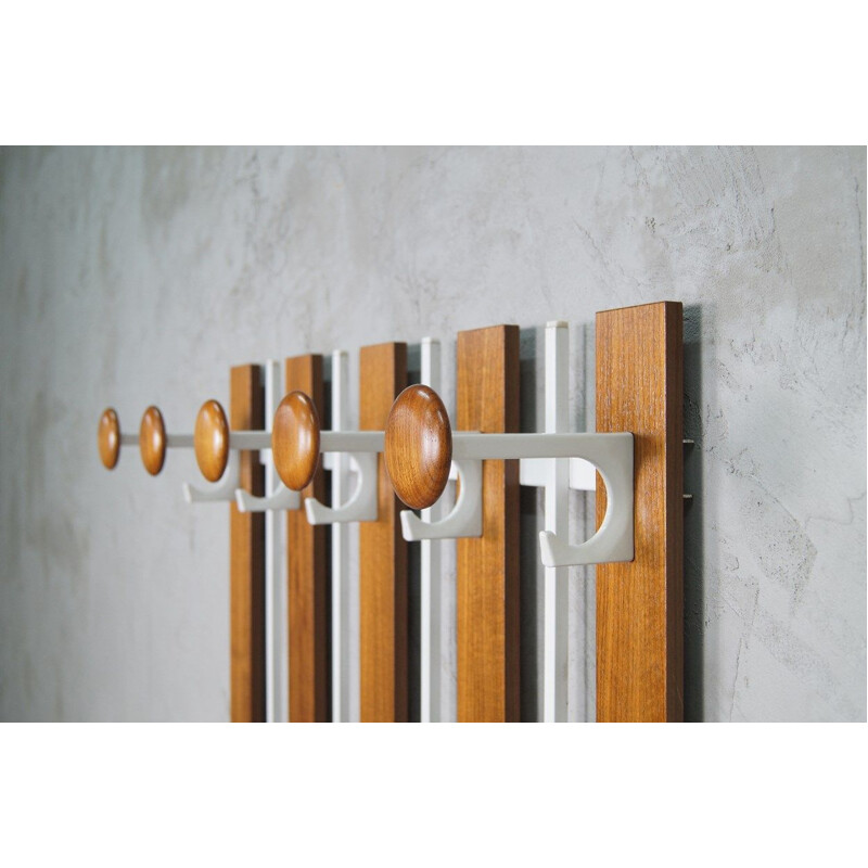 Teak vintage coat rack, 1960s