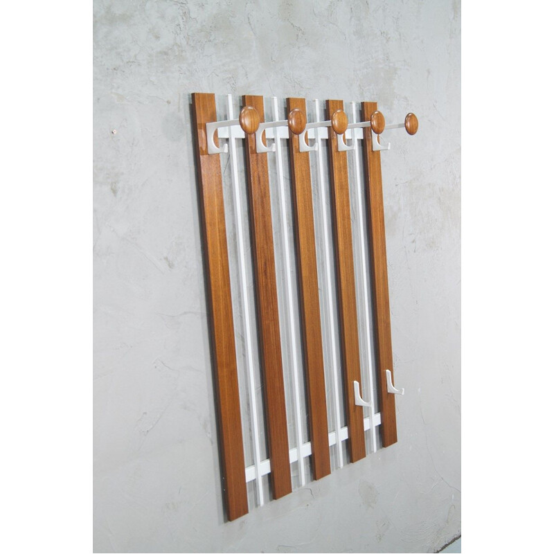 Teak vintage coat rack, 1960s