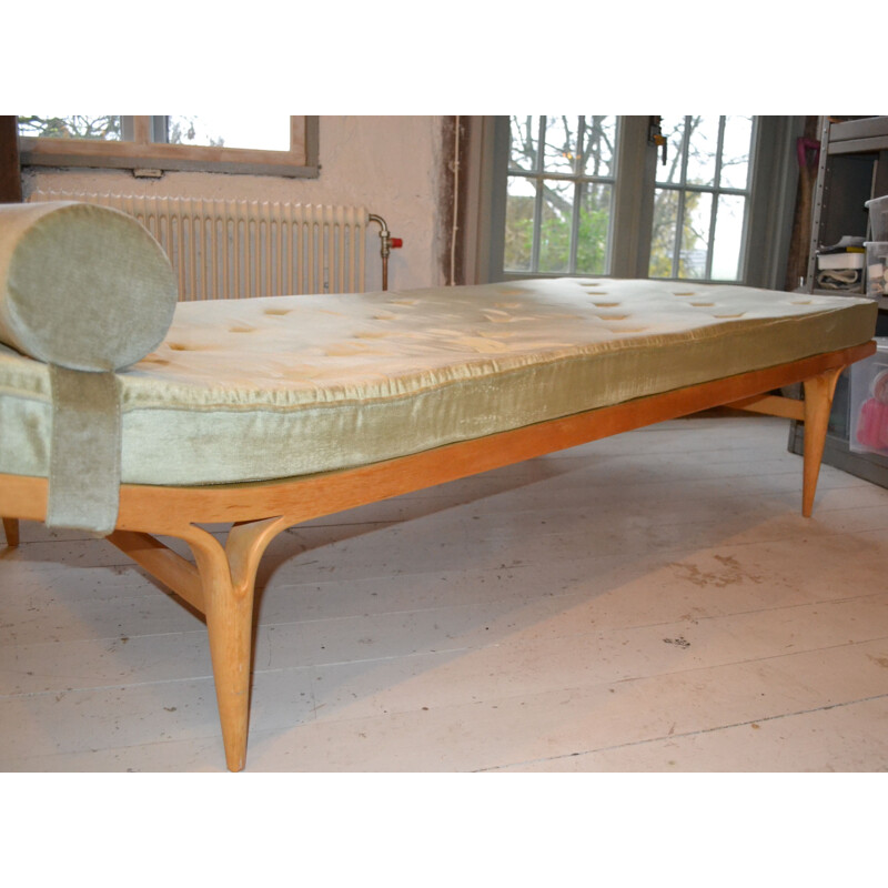 Beech vintage daybed by Bruno Mathsson, 1950