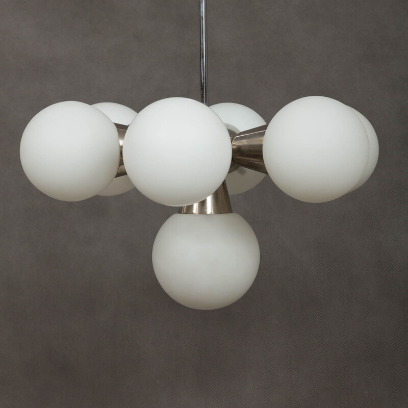 Sputnik vintage chandelier from Kamenicky Senov, 1960s