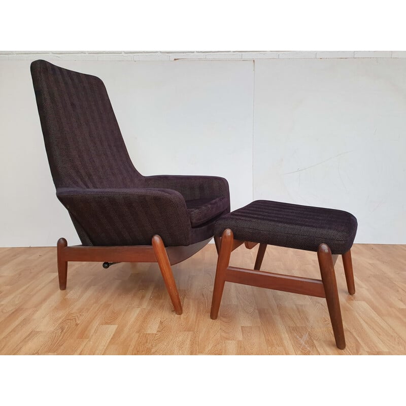 Danish vintage armchair by Madsen & Schubell, 1970s