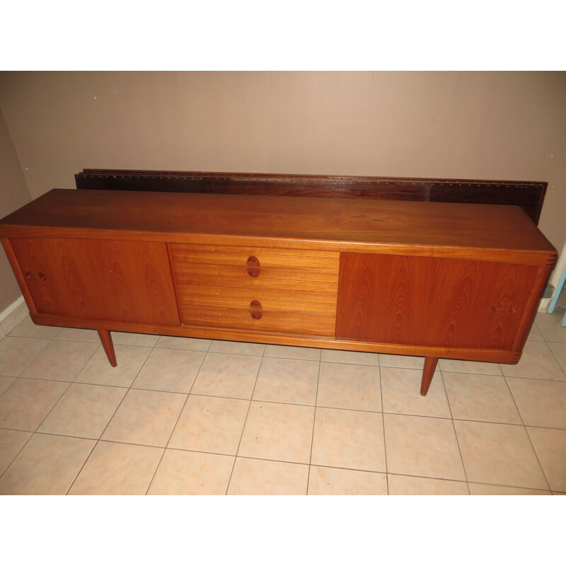 Vintage danish teak sideboard by H.W.Klein for Bramin, 1960s