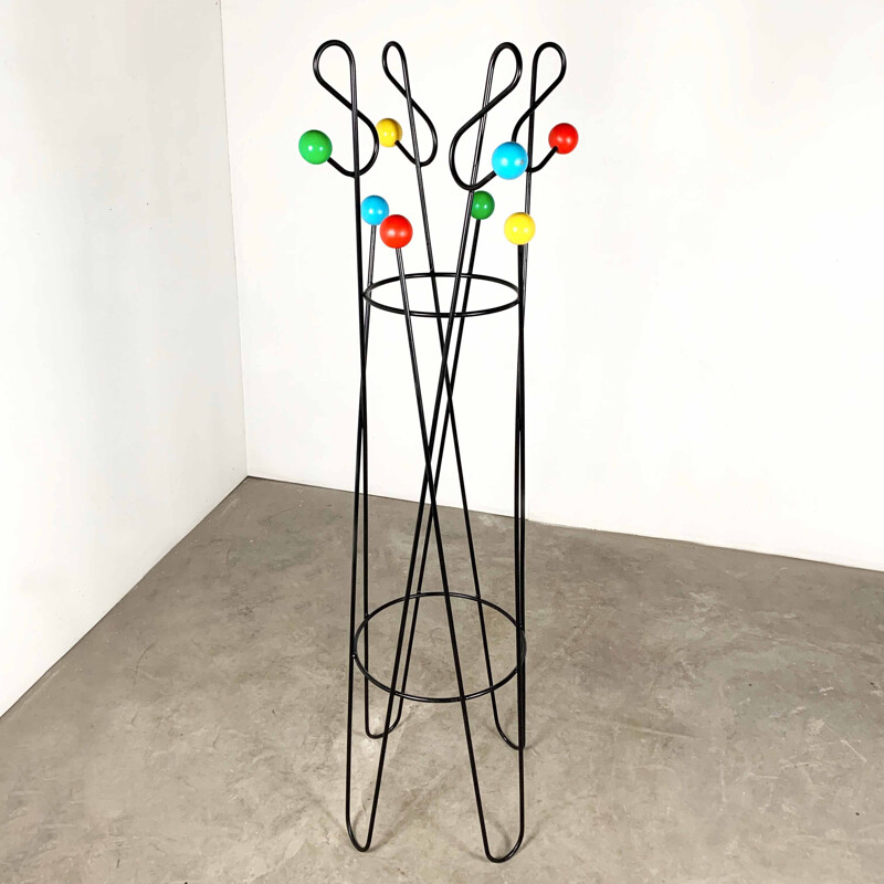 Vintage treble clef coat rack by Roger Feraud, 1960s