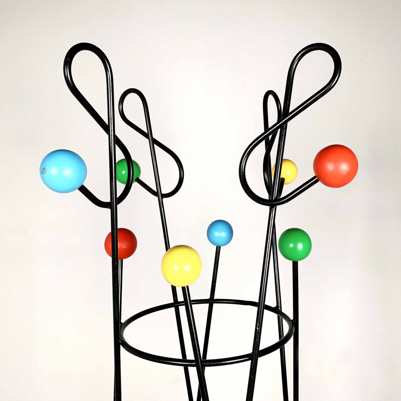 Vintage treble clef coat rack by Roger Feraud, 1960s