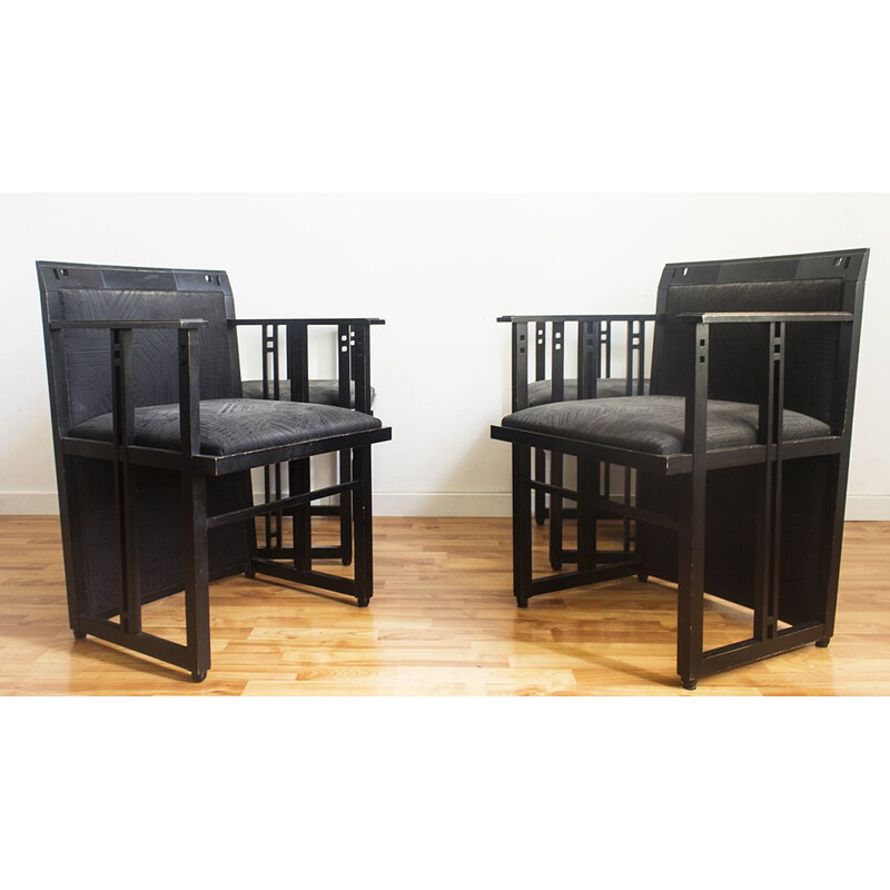 Set of 4 vintage Gallaxy chairs by U.Asagno for Georgetti, 1980s