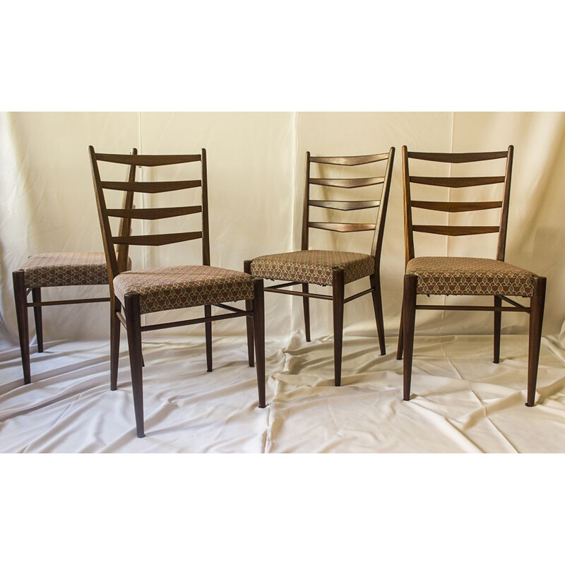 Vintage set of 5 Chairs ST09 by Cees Braakman 1960s