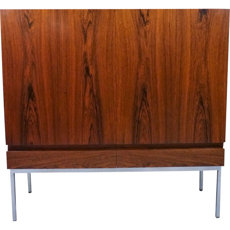 Rosewood vintage cabinet by Dieter Wäckerlin for Behr Möbler, Germany, 1950s