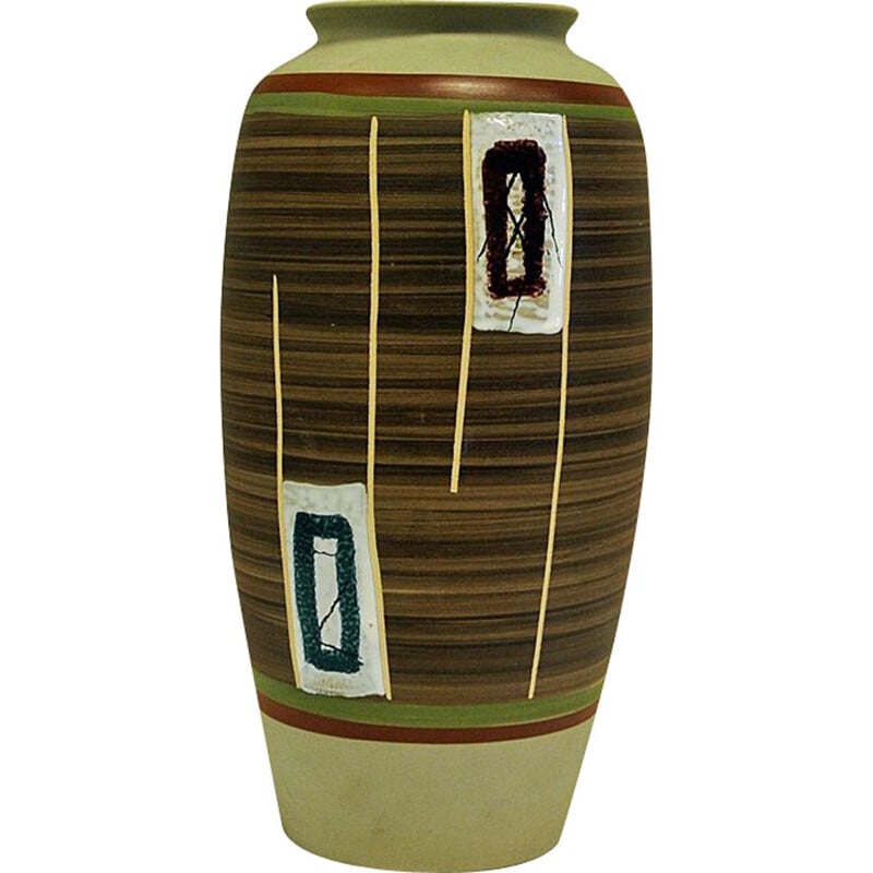 Vintage ceramic vase by Eduard Bay- W, Germany 1961