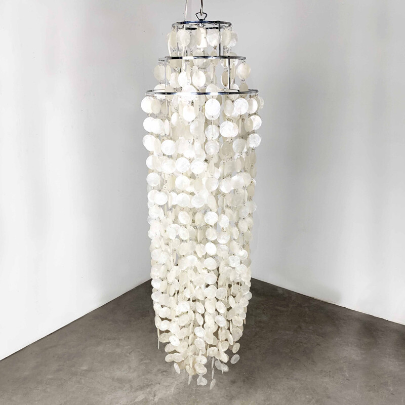 Vintage Mother of Pearl chandelier, 1960s