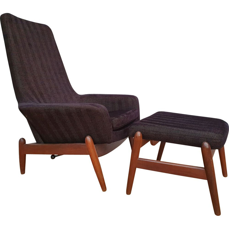 Danish vintage armchair by Madsen & Schubell, 1970s