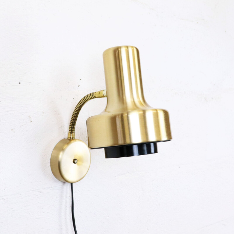 Vintage articulated metal wall lamp by Elidus, Sweden 1960