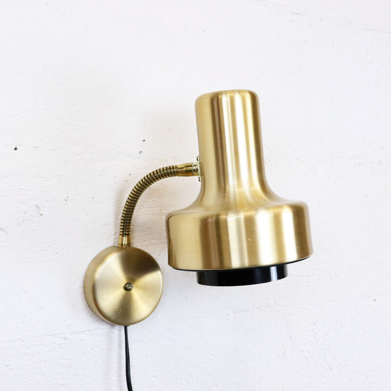 Vintage articulated metal wall lamp by Elidus, Sweden 1960