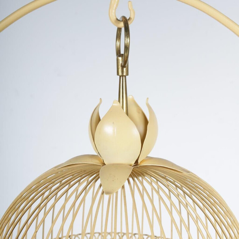 Vintage metal birdcage, 1950