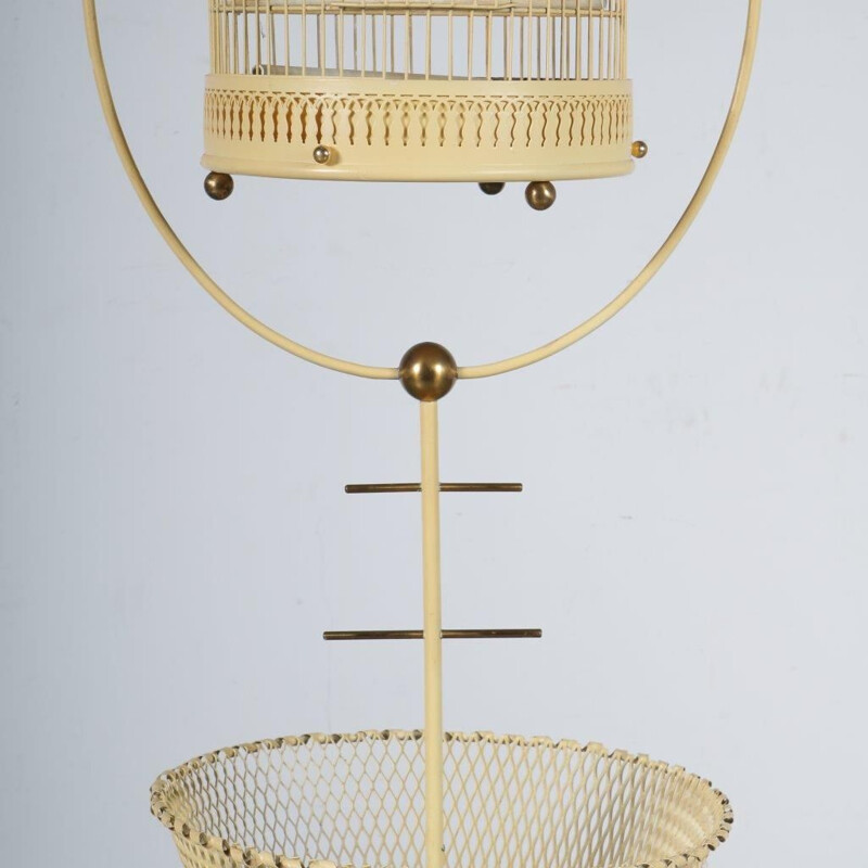 Vintage metal birdcage, 1950