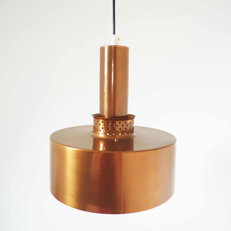 Scandinavian hanging lamp in metal, H A JAKOBSSON - 1960s