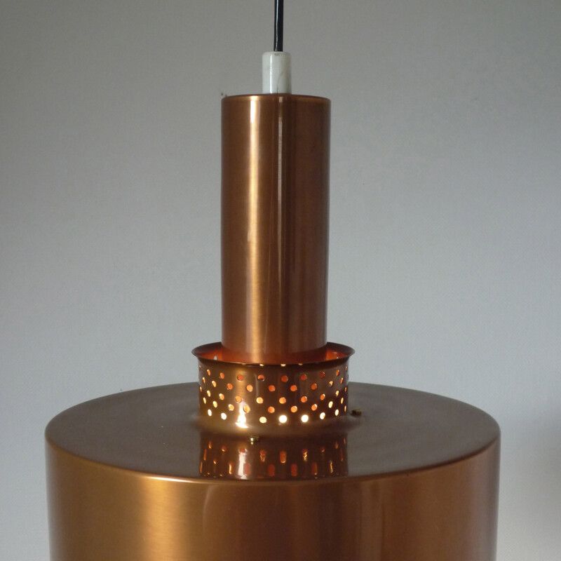 Scandinavian hanging lamp in metal, H A JAKOBSSON - 1960s