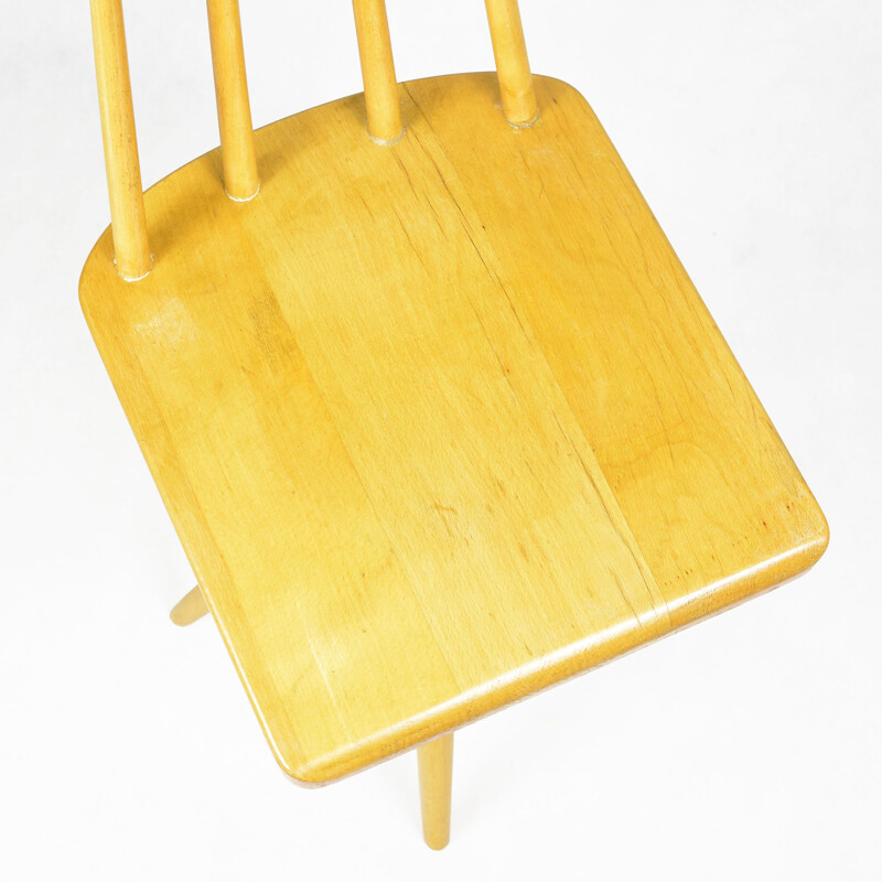 Vintage wood chair by JZD Český ráj Všeň Všeň, 1950s