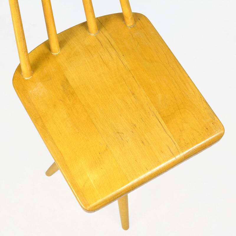 Vintage wood chair by JZD Český ráj Všeň Všeň, 1950s