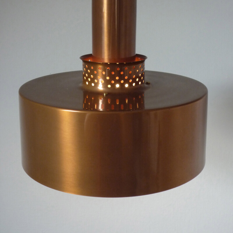 Scandinavian hanging lamp in metal, H A JAKOBSSON - 1960s