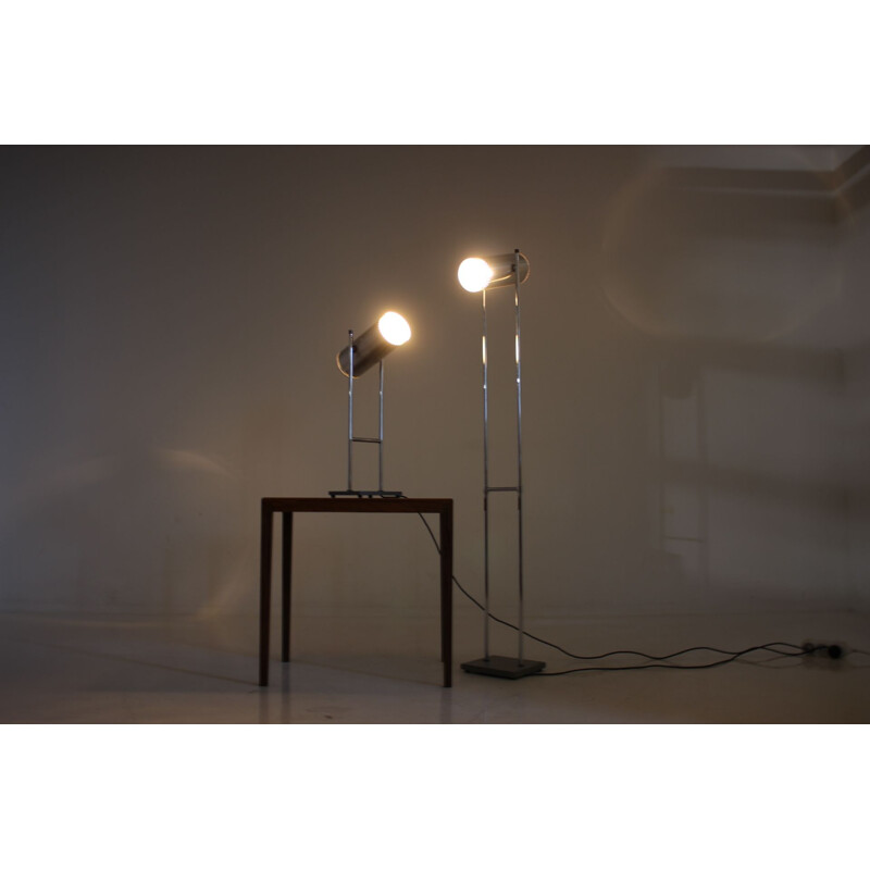 Set of 2 vintage Trombone lamps by Johannes Hammerborg for Fog & Mørup, 1960s