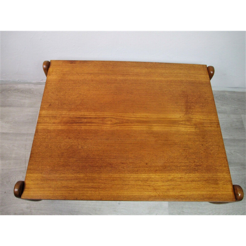 Table basse en teck vintage, 1970