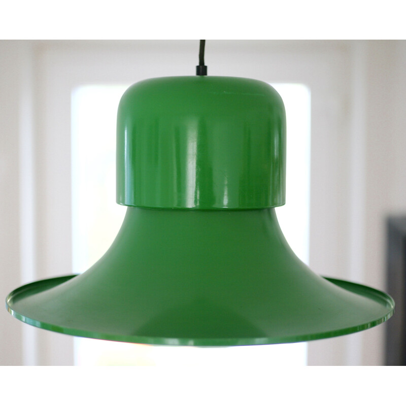 Vintage green pendant light by Stilnovo, Italy, 1970