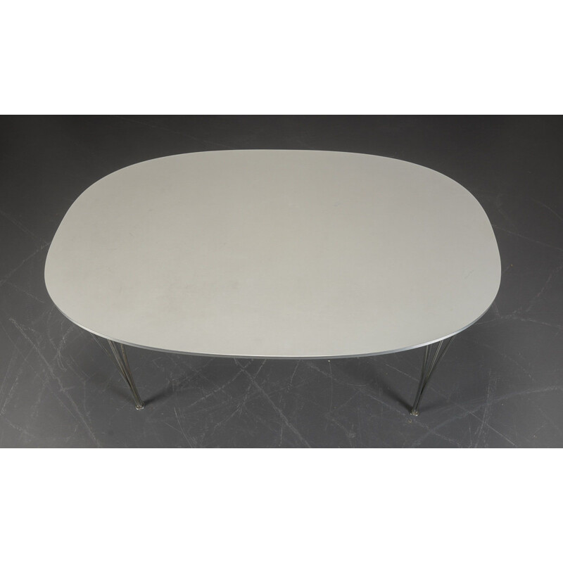 Vintage table "Super Ellipse" by Bruno Mathsson for Fritz Hansen, 1980