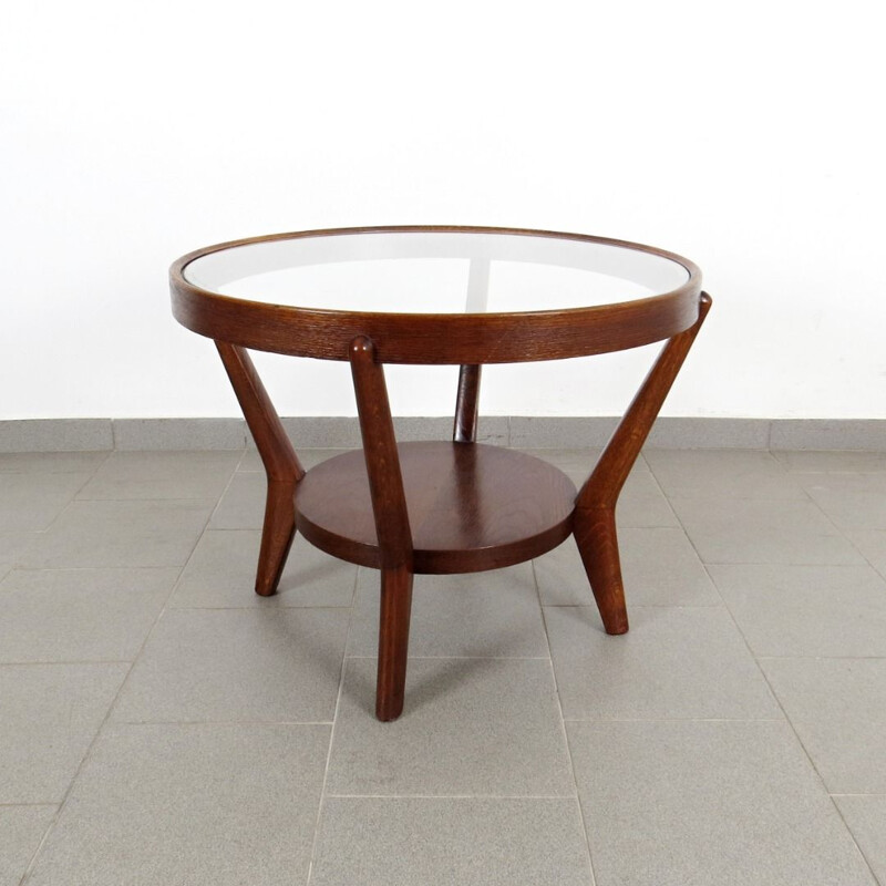 Vintage coffee table by Kozelka, 1940s