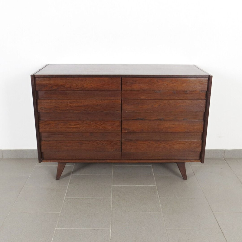 Vintage wood chest of drawers by Jiri Jiroutek, 1960s