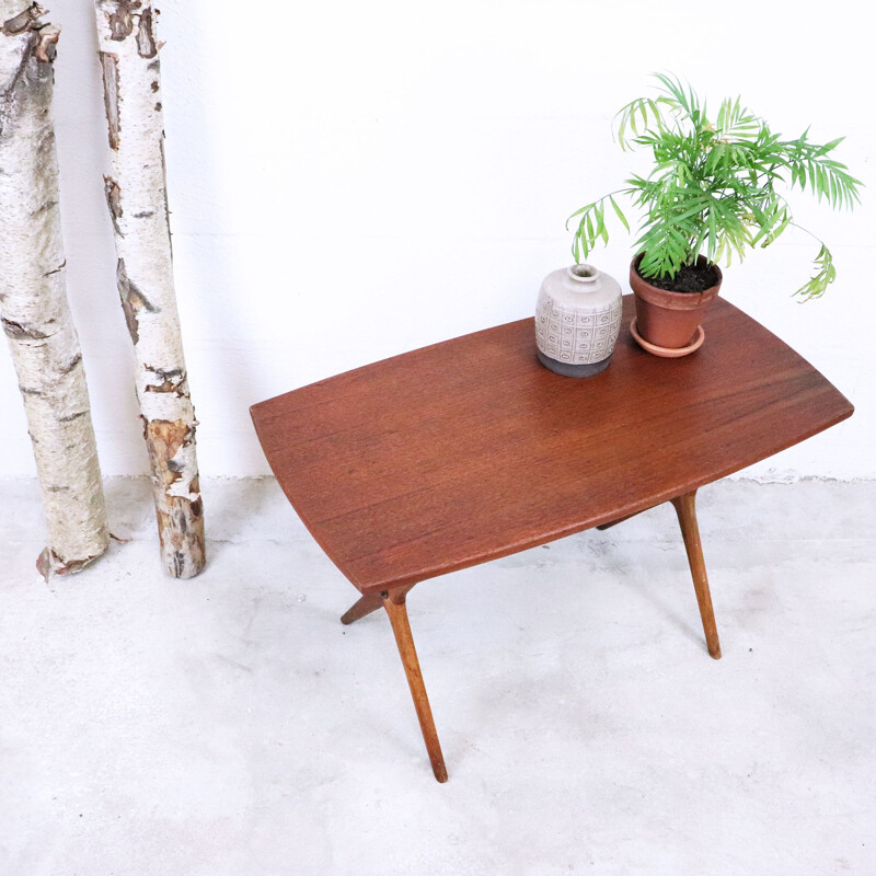 Vintage teak side table by JOC, Sweden, 1960s