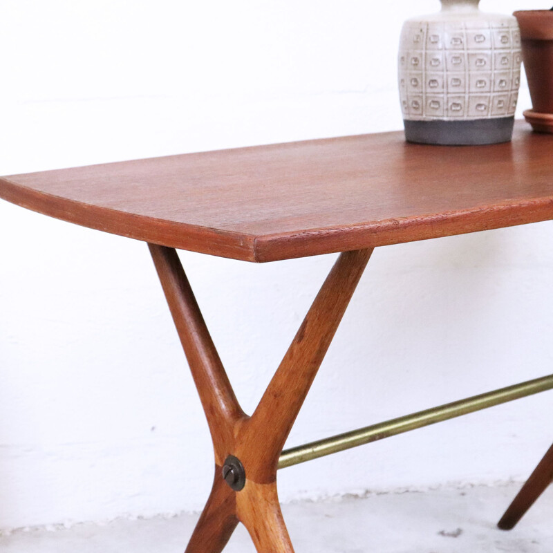 Vintage teak side table by JOC, Sweden, 1960s