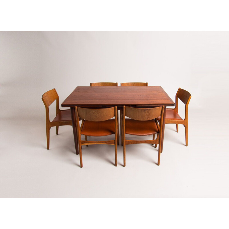 Vintage teak dining table, Denmark, 1950s