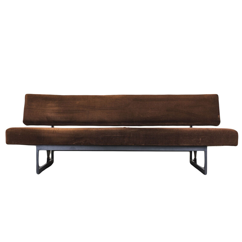 Vintage brown daybed by Dieter Wäckerlin for Idealheim, 1950s