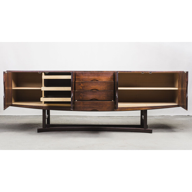 Vintage rosewood HB20 sideboard by Johannes Andersen for Hans Bech, 1960s