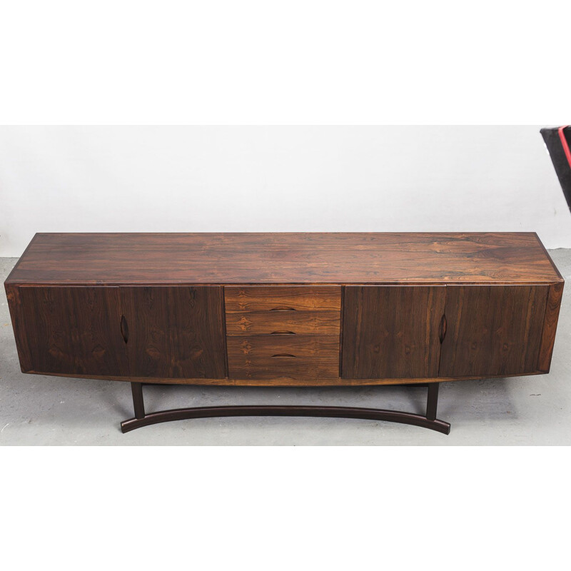 Vintage rosewood HB20 sideboard by Johannes Andersen for Hans Bech, 1960s