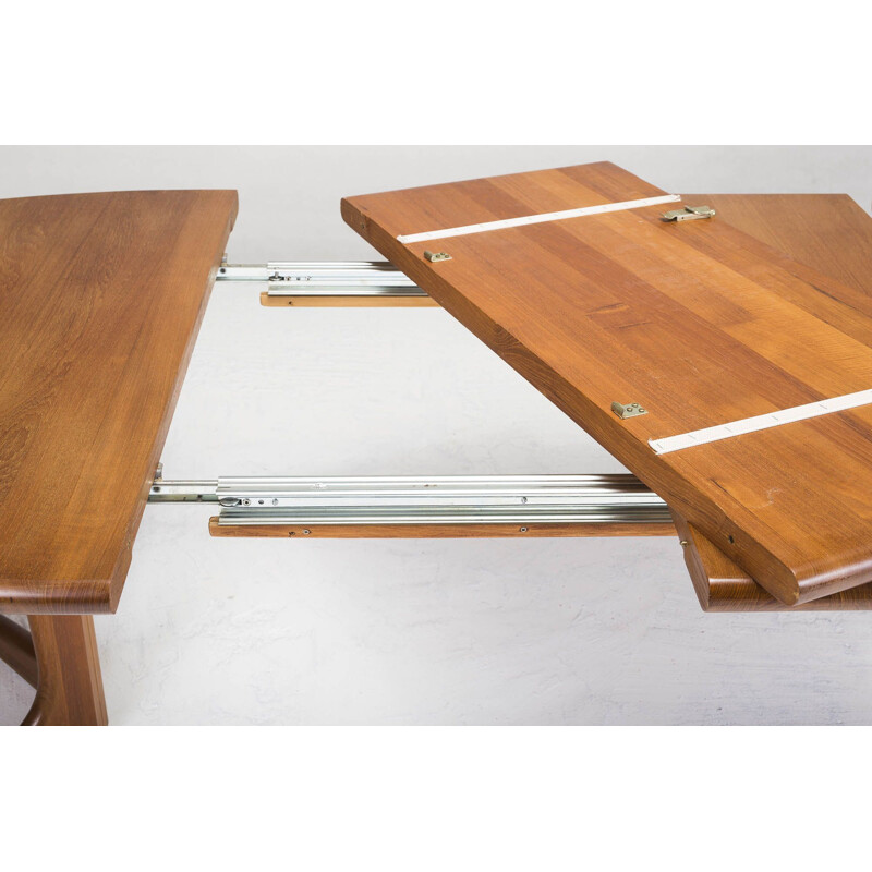 Vintage danish teak dining table, 1960