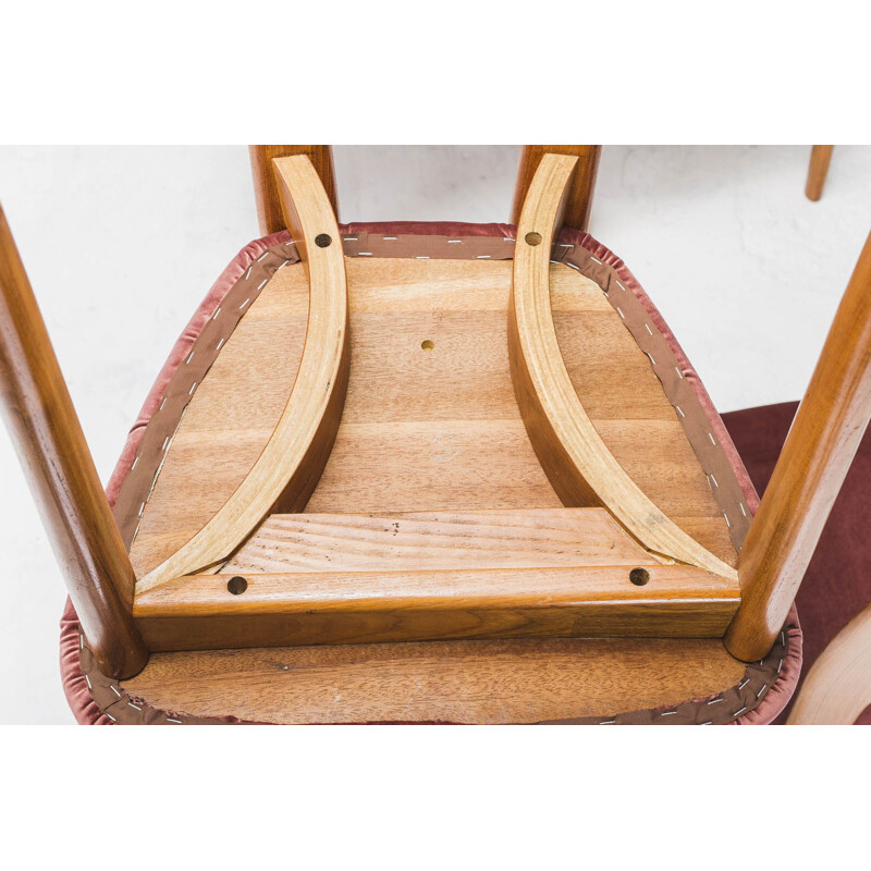 Set of 6 vintage danish teak dining chairs by Koefloeds Hornslet, 1970