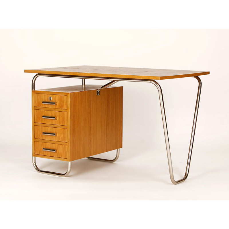 Functionalist Tubular Steel Desk, 1930s