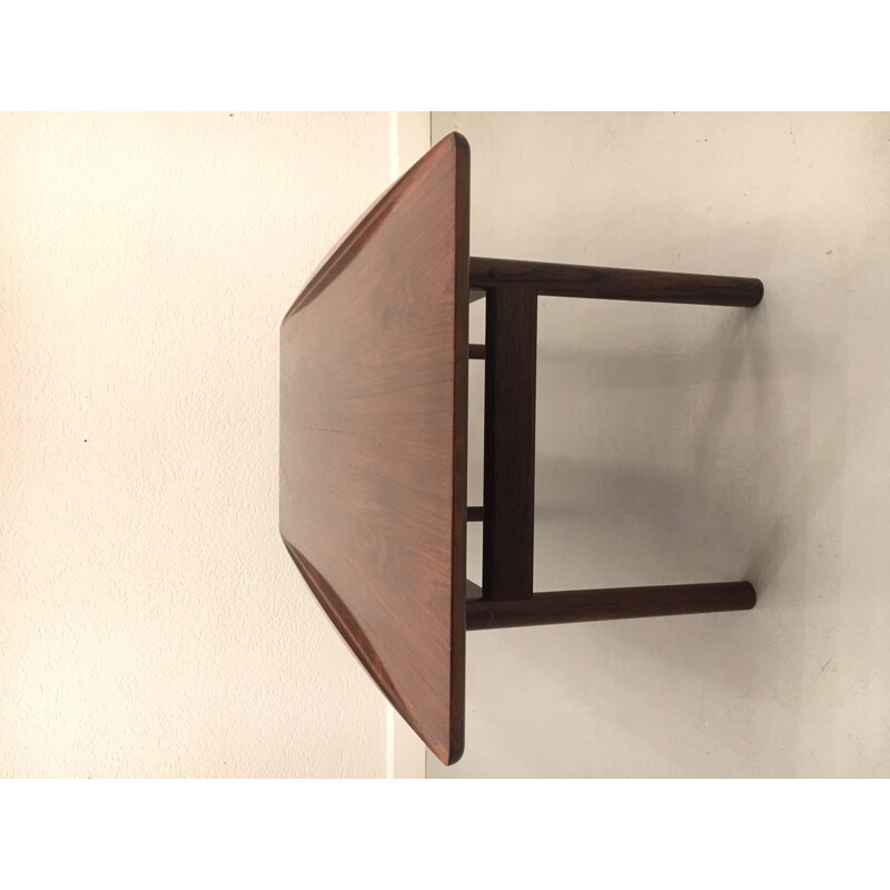 Vintage rosewood coffee table for Poul Jeppesen Grete Jalk Denmark 1950