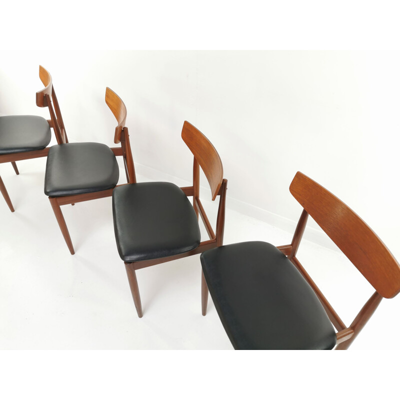 Set of 4 vintage G Plan Dining Chairs Kofod Larsen 1960