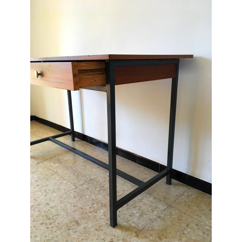 Vintage Modernist steel desk office, 1950