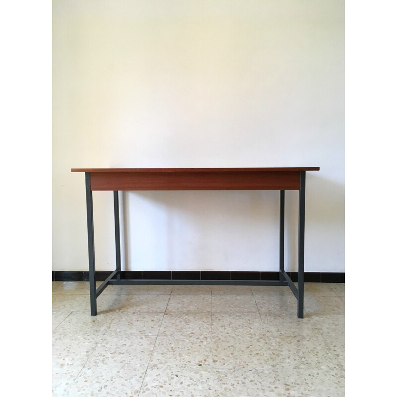 Vintage Modernist steel desk office, 1950