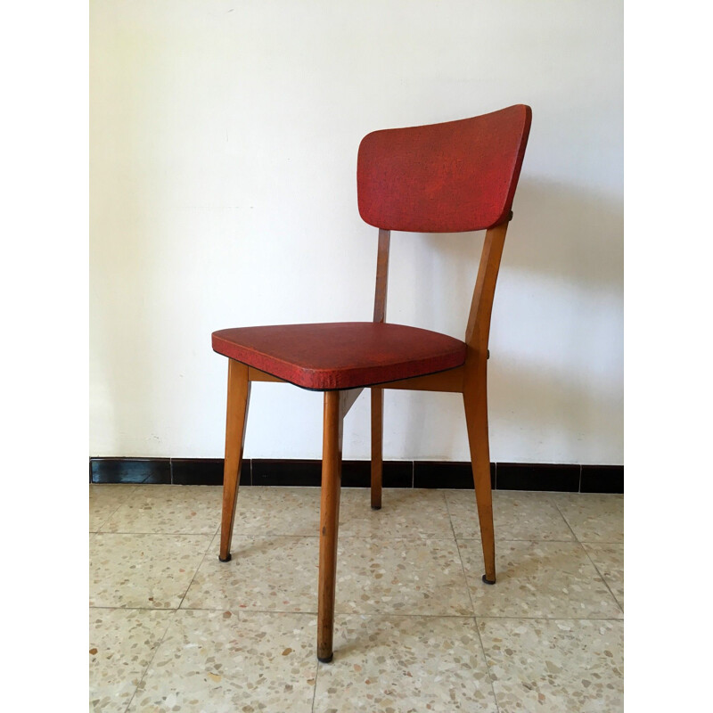 Set of 6 vintage Luterma chairs, 1950